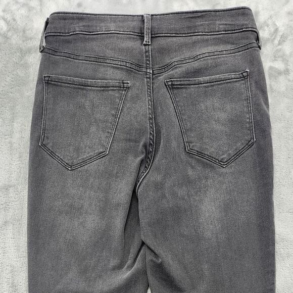 Old Navy Jeans Womens 10 Gray Extra High Rise Rockstar Super Skinny 360 Stretch - Picture 4 of 12